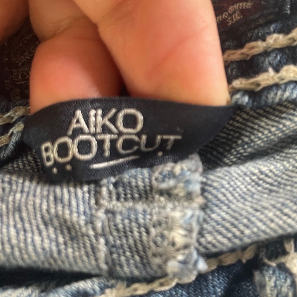 Silver Jeans Aiko Bootcut Womens Blue Contrast Stitch Denim Jeans W26 L31 - Picture 6 of 11